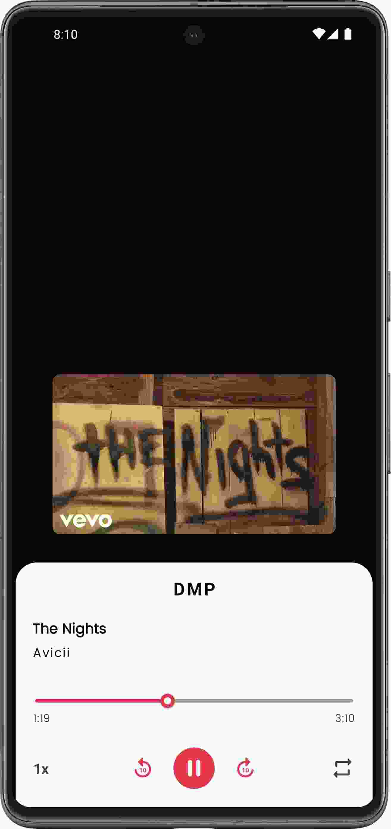 DialogMusicPlayer screenshot