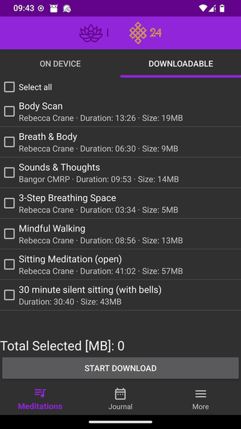 Mindfulness Meditation screenshot