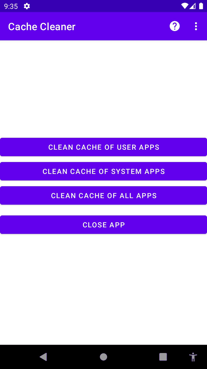 Cache Cleaner screenshot
