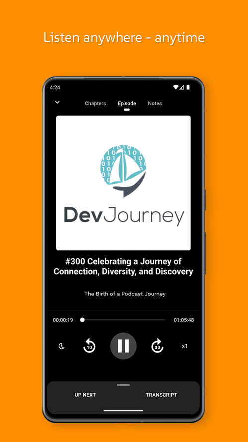 Anytime Podcast Player screenshot