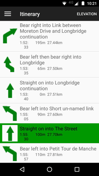 CycleStreets screenshot