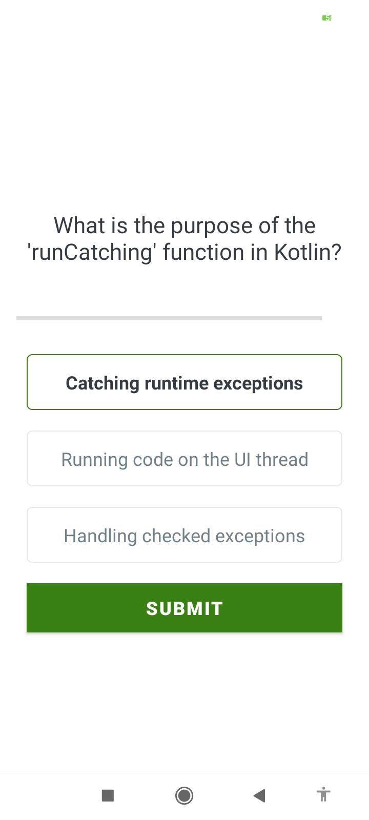 Kotlin Quiz screenshot