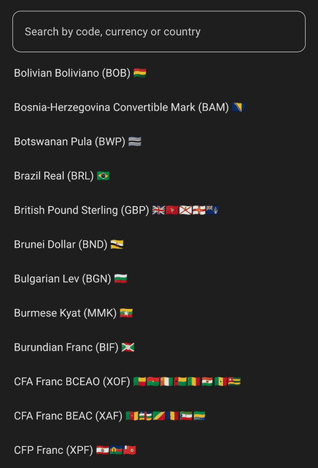 Minimalistic Price Converter screenshot