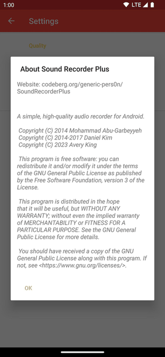 Sound Recorder Plus screenshot