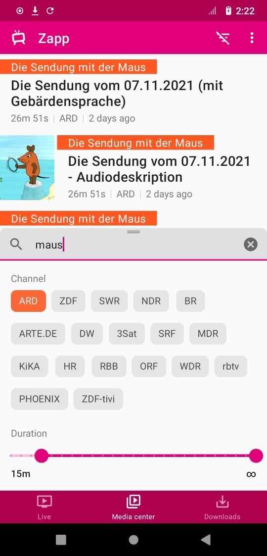 Zapp screenshot