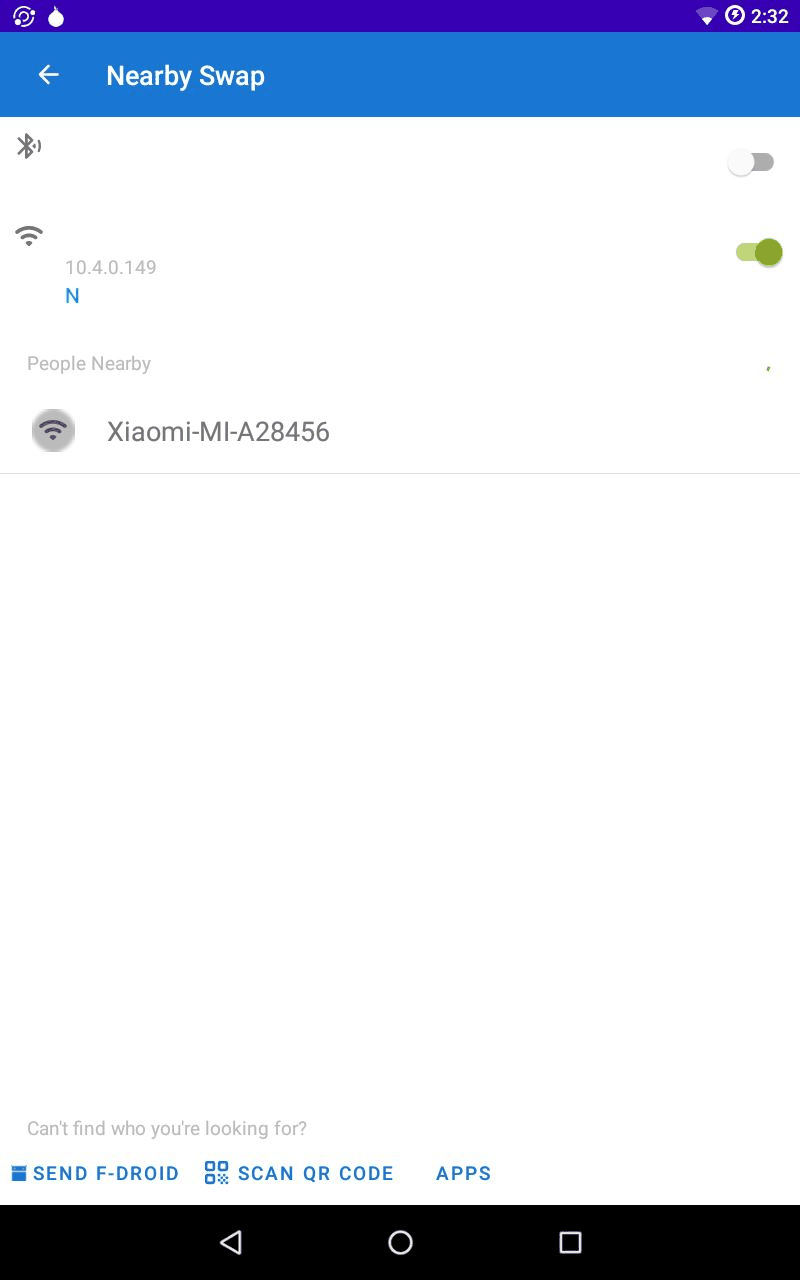 F-Droid Nearby screenshot