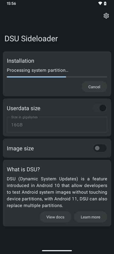 DSU Sideloader screenshot