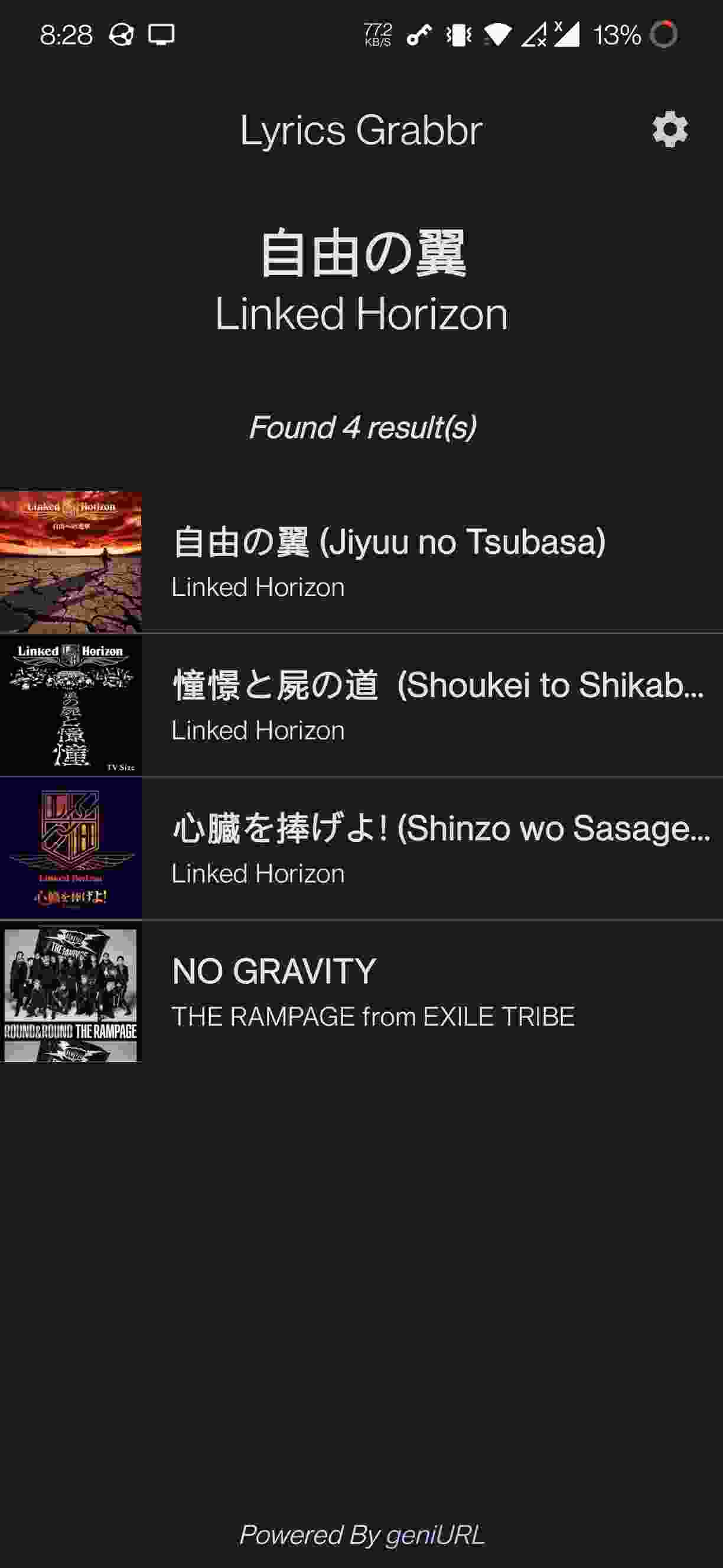 Lyrics Grabbr screenshot