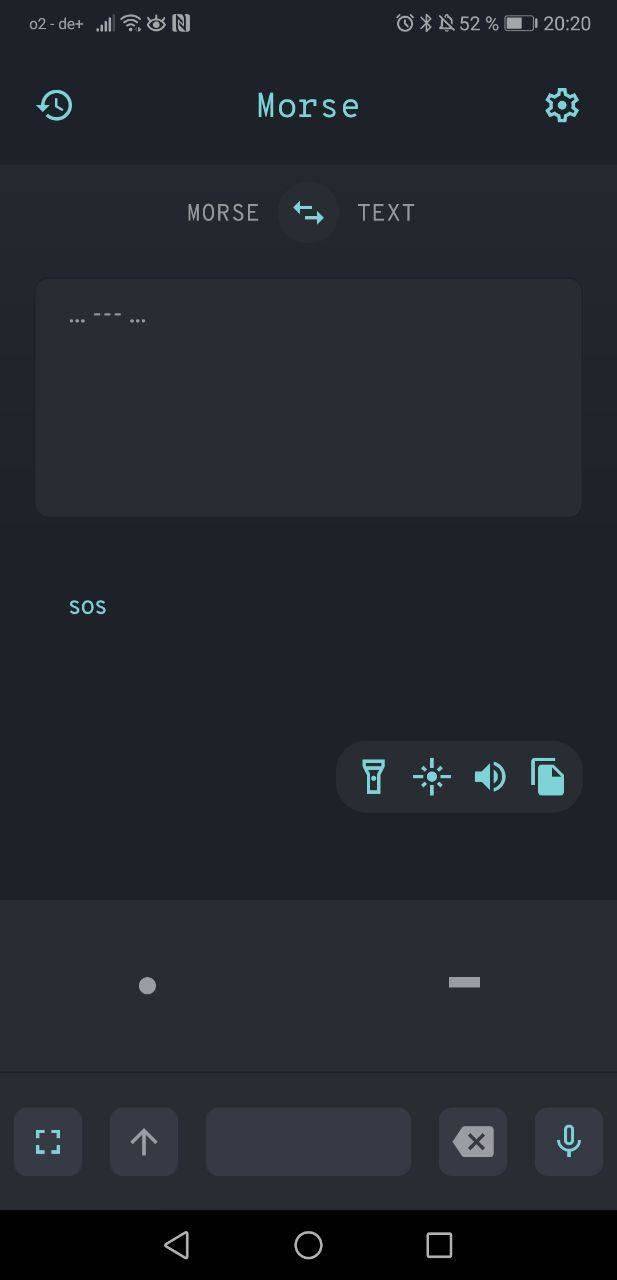 Morse screenshot