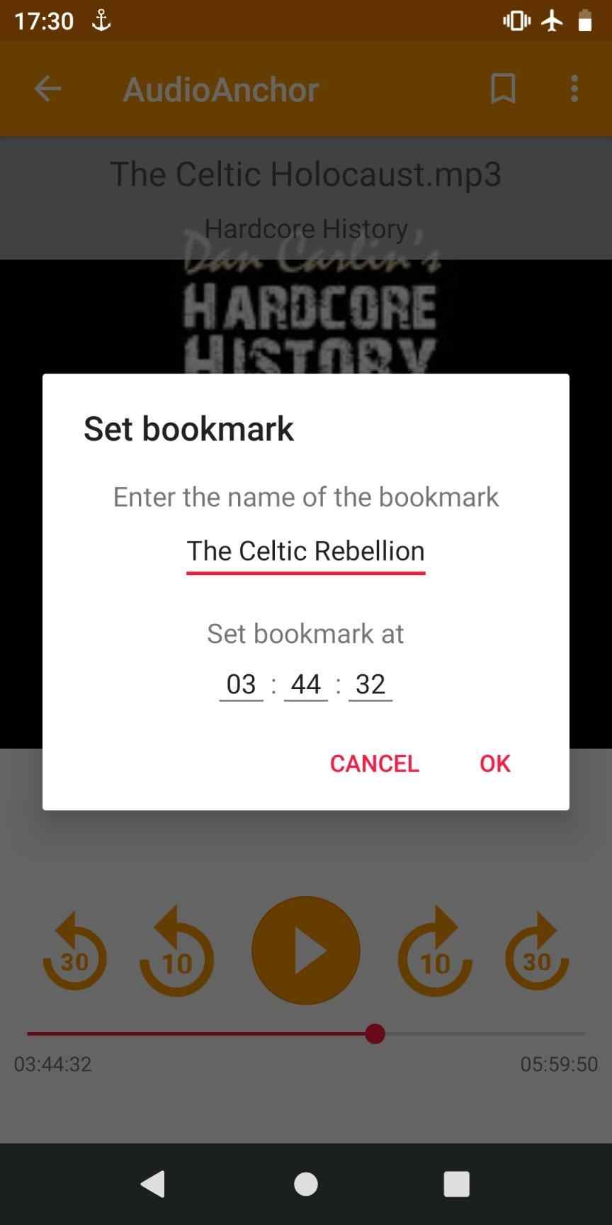 AudioAnchor screenshot