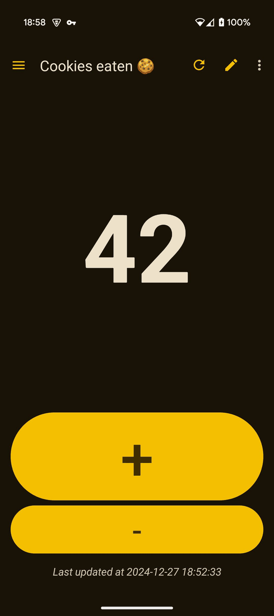 Counter screenshot