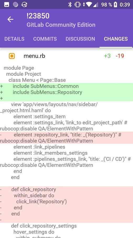 GitFox screenshot