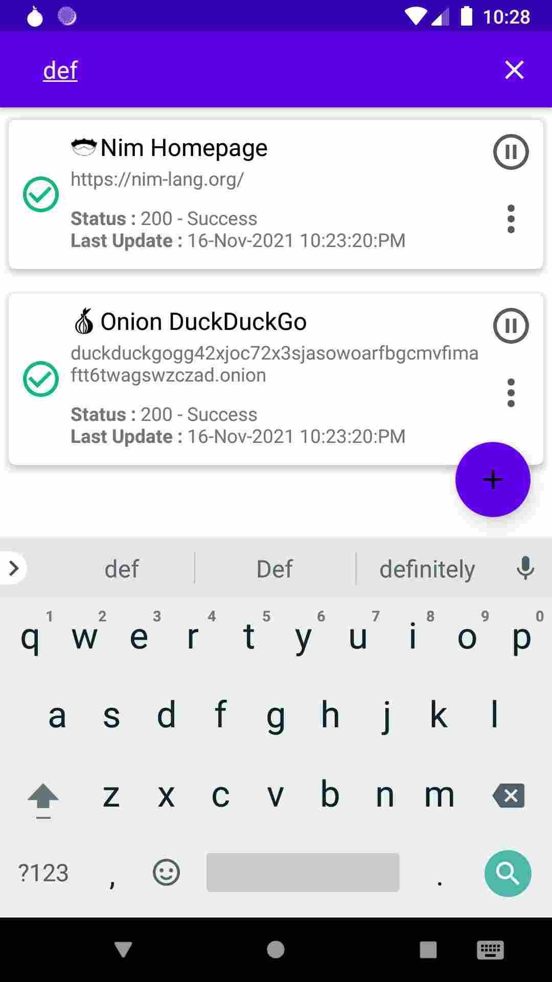 Webmon screenshot