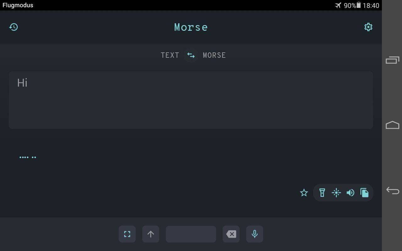 Morse screenshot