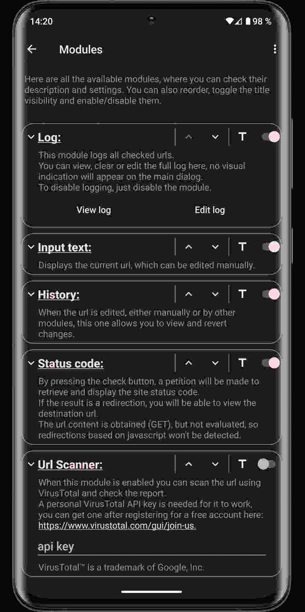 URLCheck screenshot