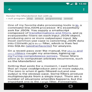Elfeed Mobile screenshot