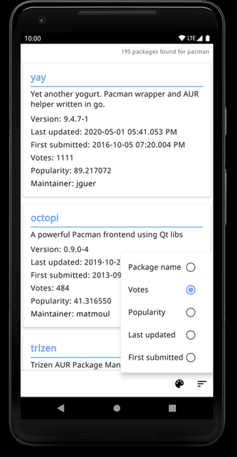 AURdroid screenshot
