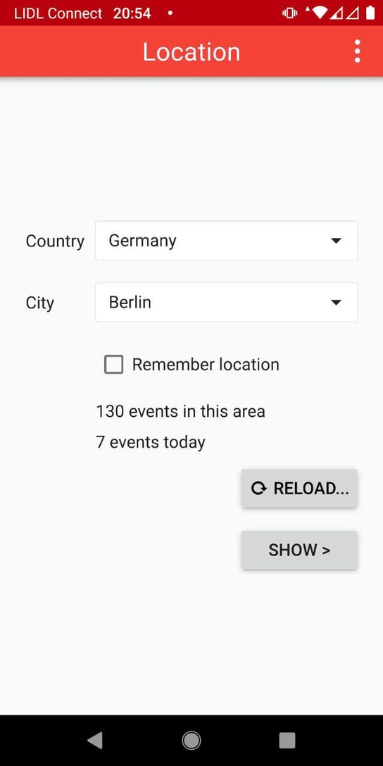 Radar App screenshot