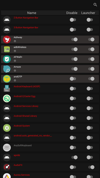 Disabler screenshot
