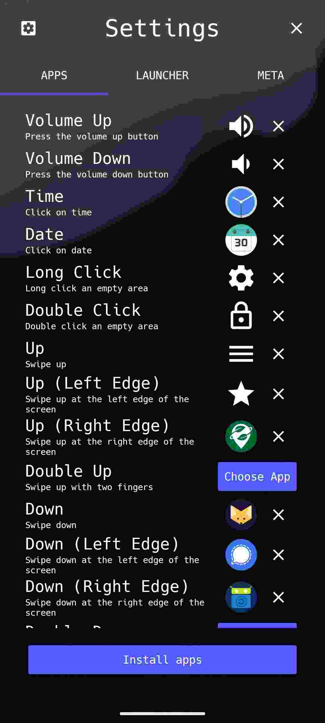 µLauncher screenshot