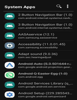 AppList screenshot