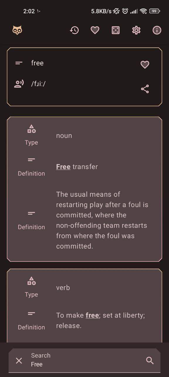 freeDictionaryApp screenshot