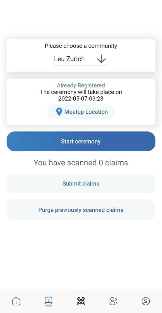 Encointer Wallet screenshot