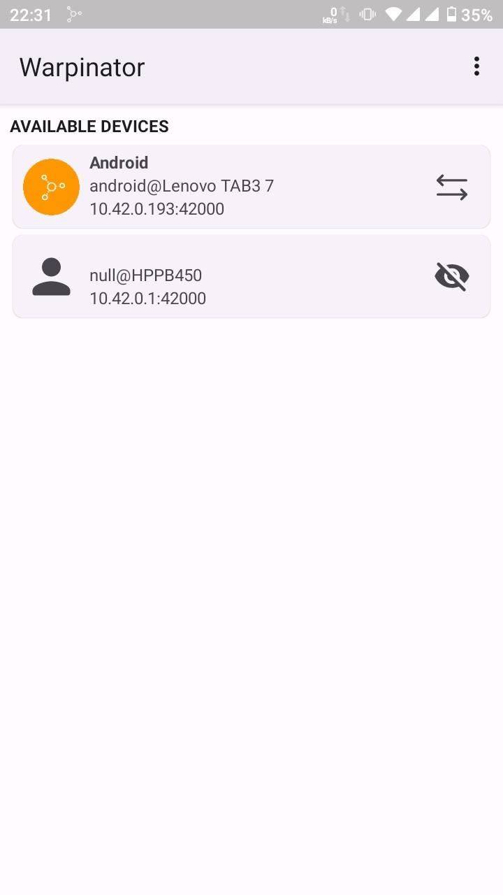 Warpinator for Android (unofficial) screenshot