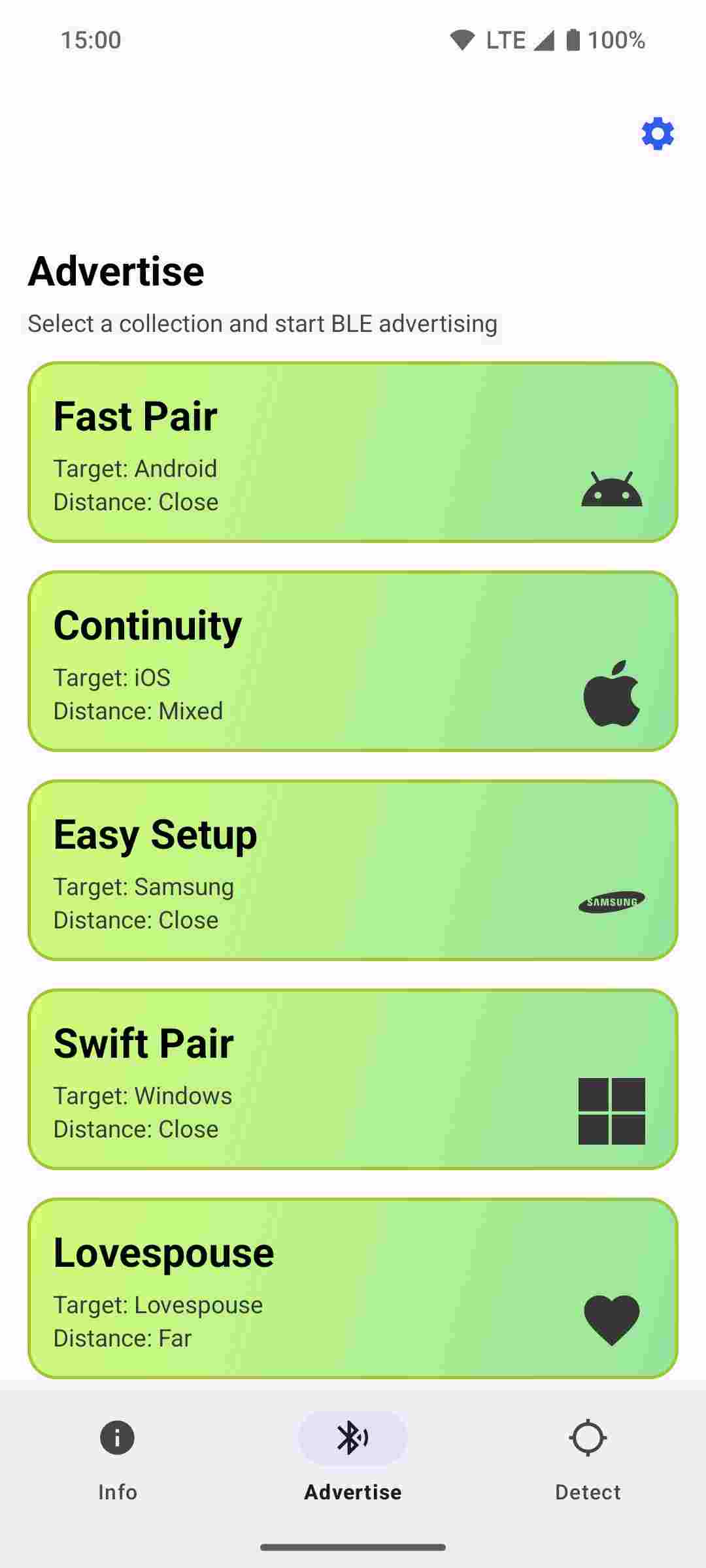 Bluetooth LE Spam screenshot