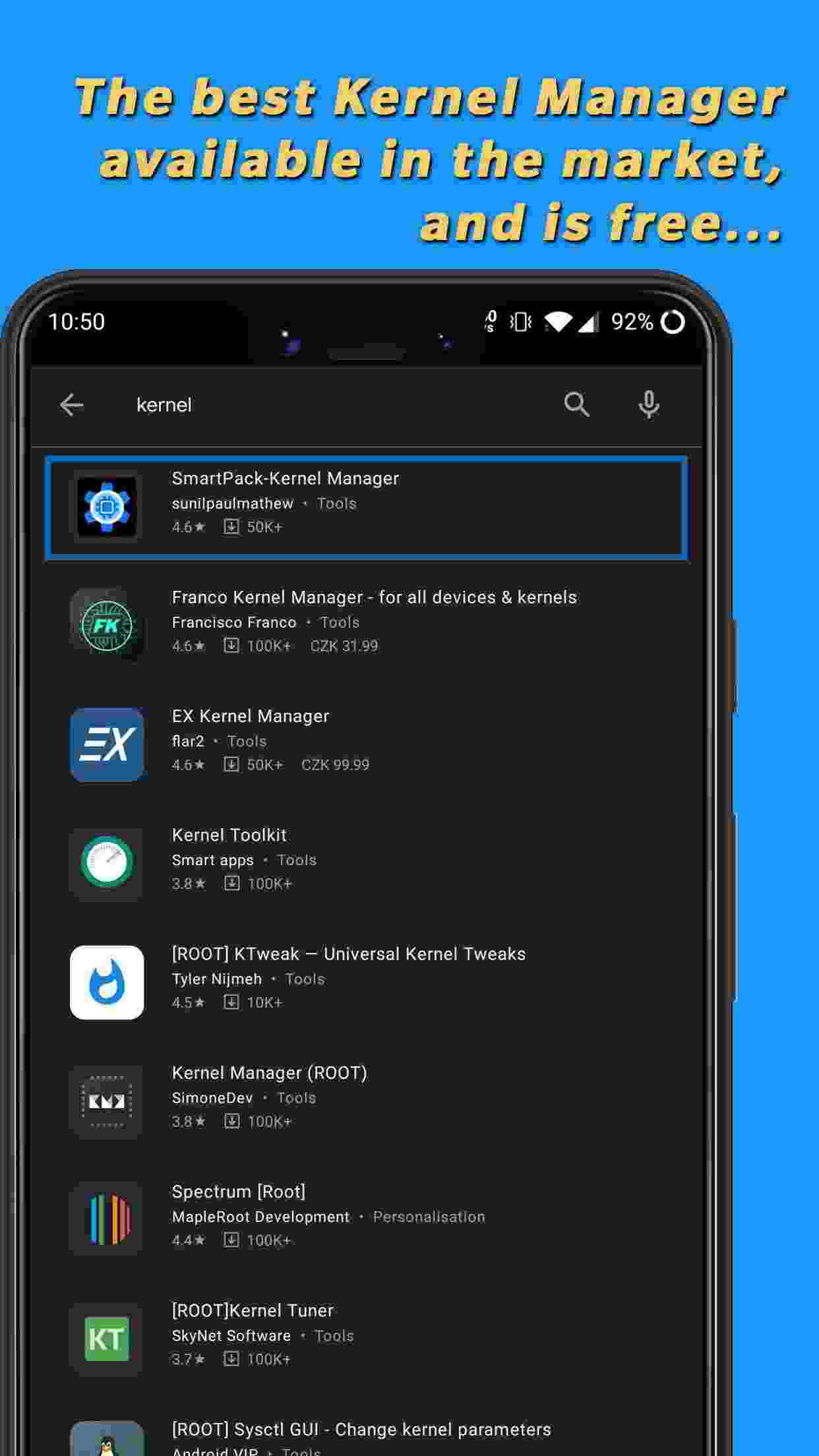 SmartPack-Kernel Manager screenshot
