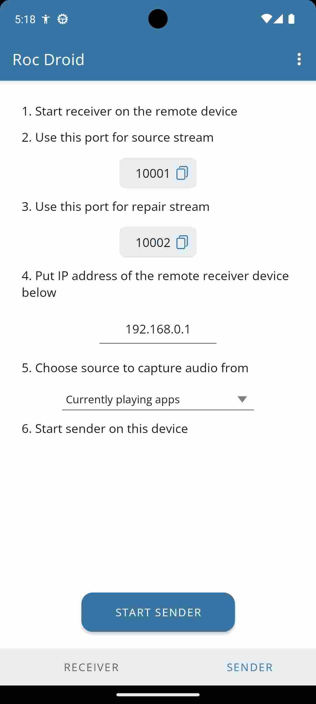 Roc Droid screenshot