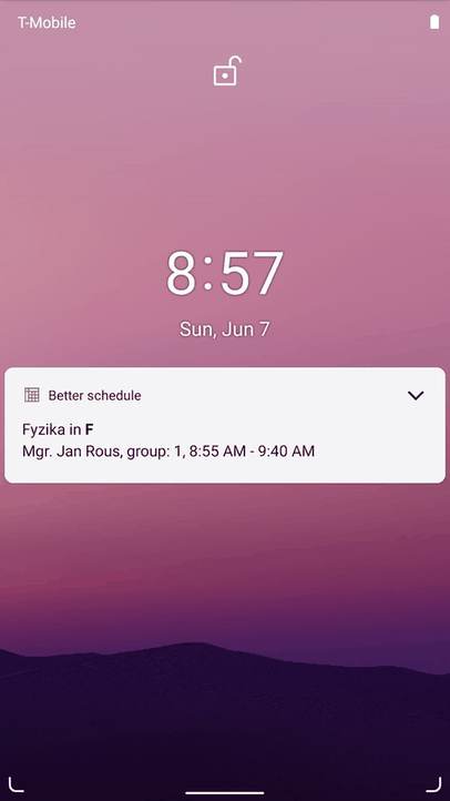 Better Schedule (Bakaláři) screenshot