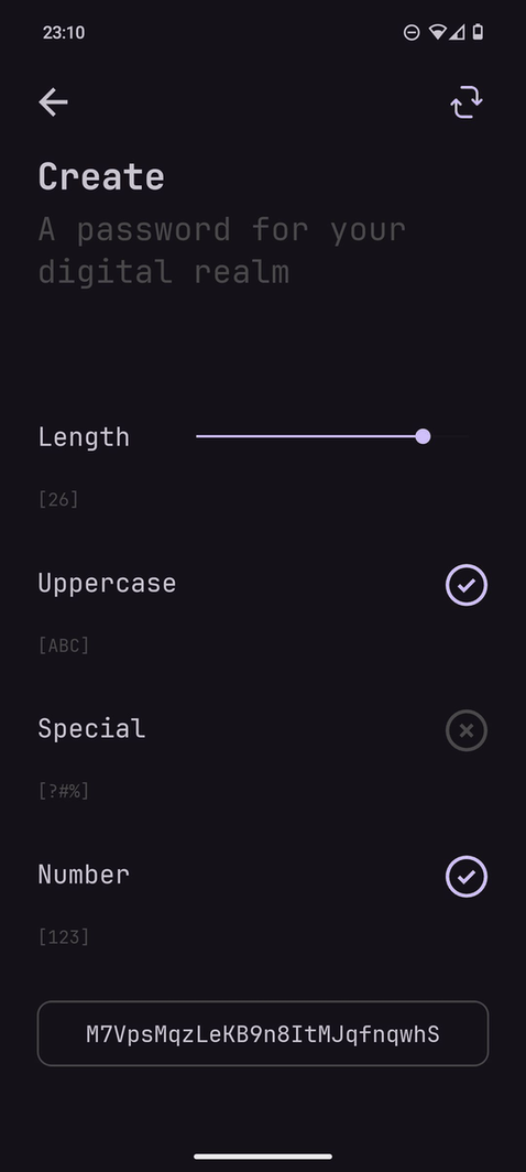 NewPass screenshot