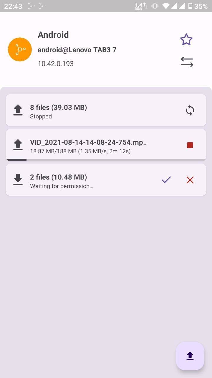 Warpinator for Android (unofficial) screenshot