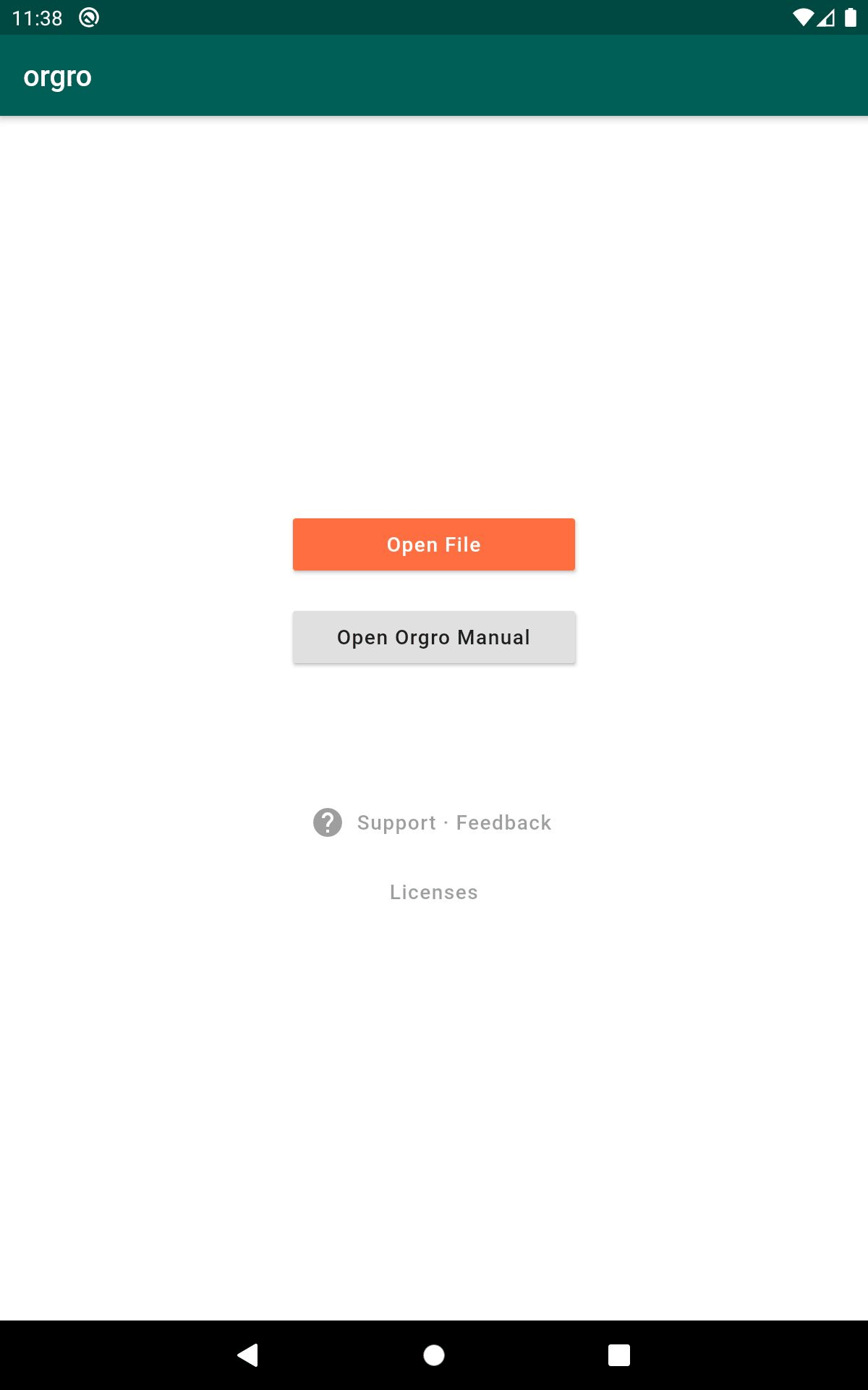 Orgro screenshot