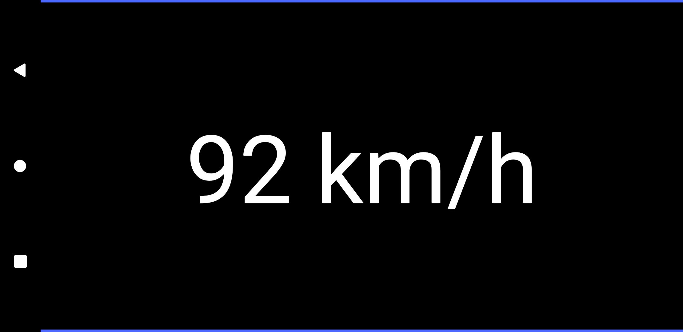 Blue Square Speedometer screenshot