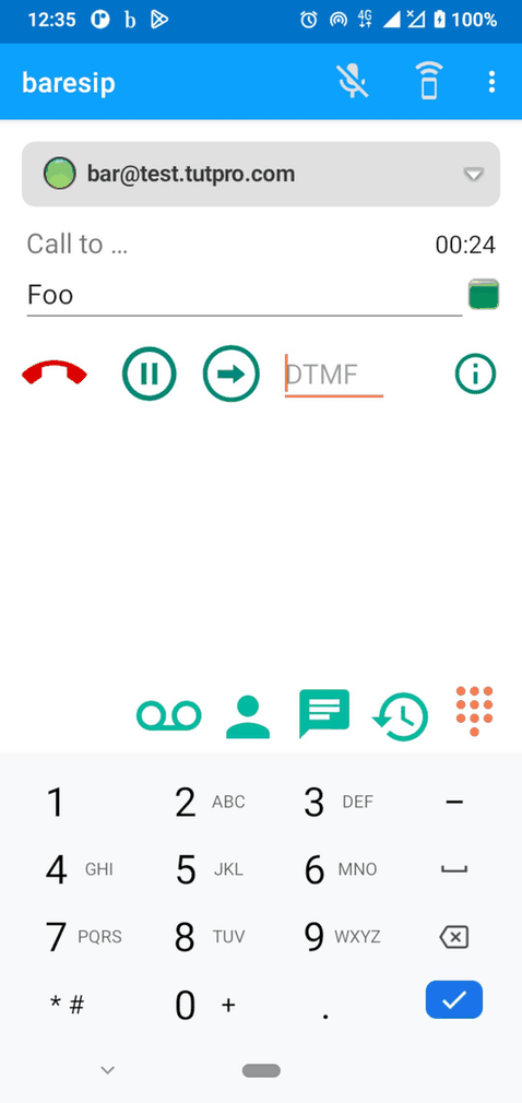 baresip screenshot