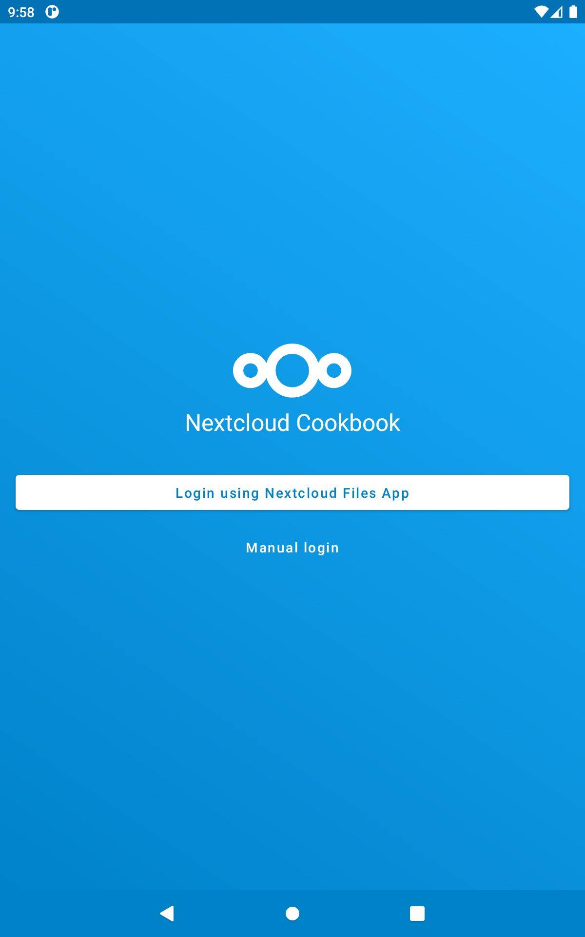 Nextcloud Cookbook screenshot