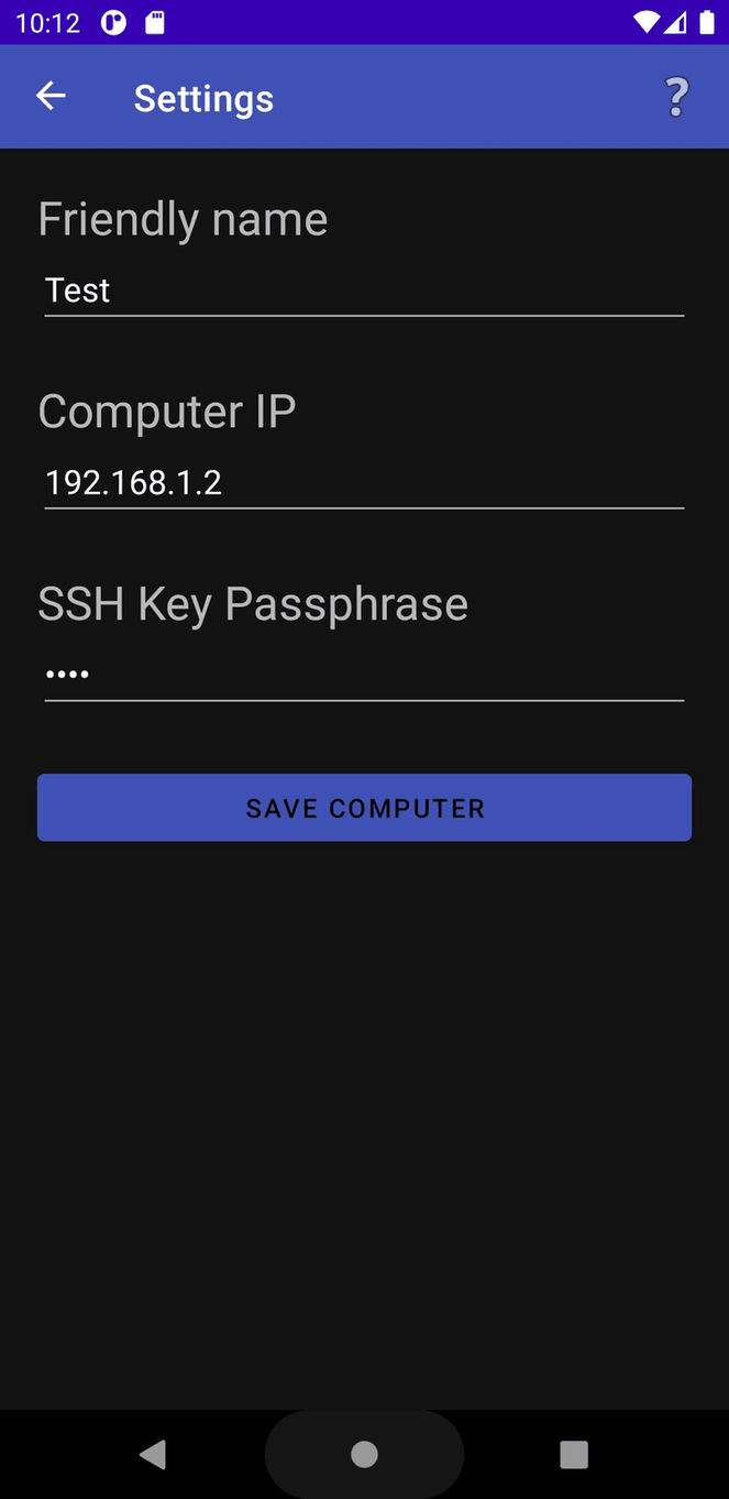 FiSSH screenshot