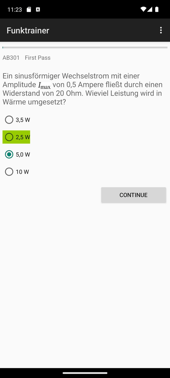 Funktrainer screenshot