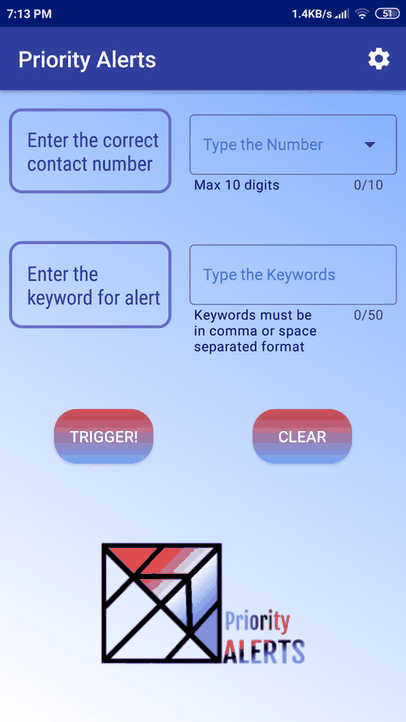 Priority Alerts screenshot