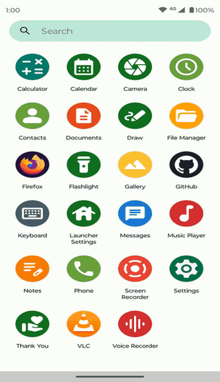 Fossify Launcher screenshot
