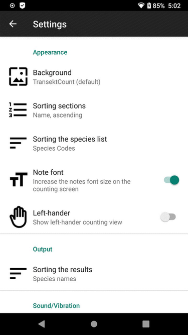 TransektCount screenshot