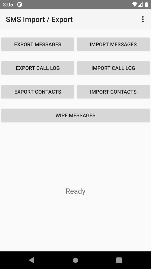 SMS Import / Export screenshot
