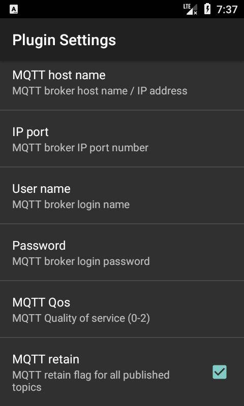 AndrOBD MQTTPublisher screenshot