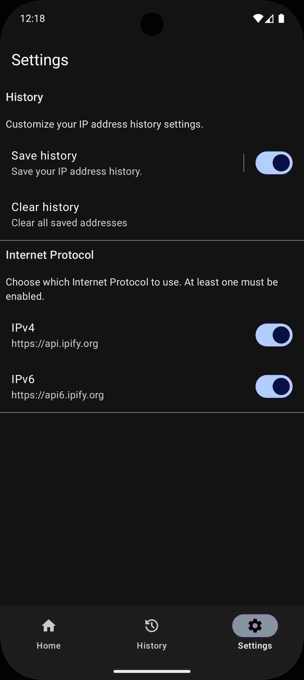 Find my IP screenshot
