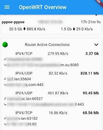 OpenWrt Manager screenshot