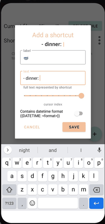 DailyLog screenshot