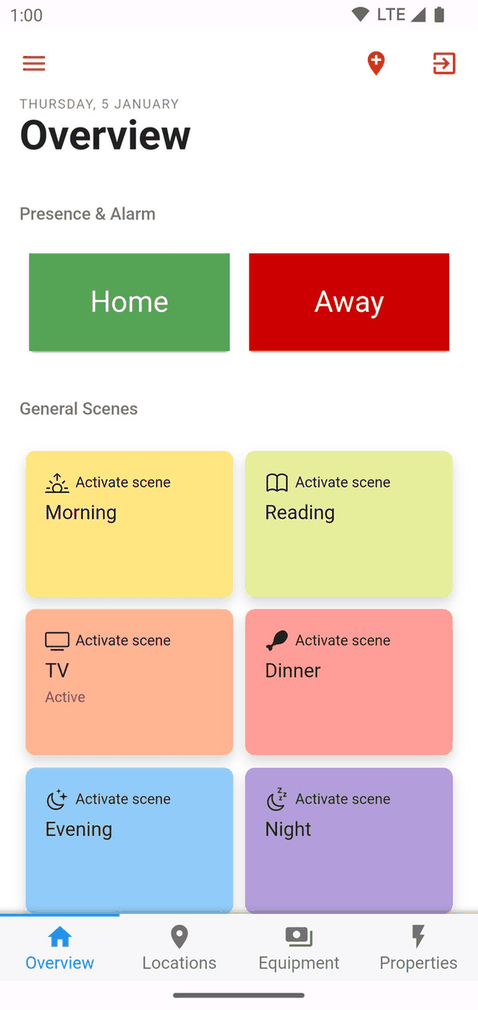 openHAB Beta screenshot