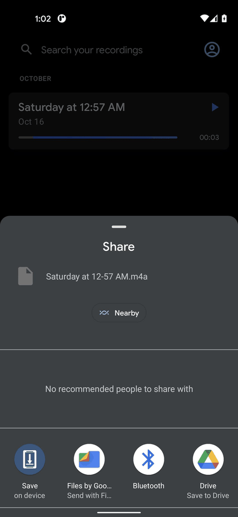 Save on Device screenshot
